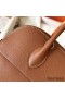 Hermes Bolide 35 Handmade Bag In Gold Clemence Leather