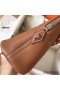 Hermes Bolide 35 Handmade Bag In Gold Clemence Leather