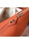Hermes Bolide 35 Handmade Bag In Orange Clemence Leather