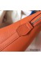 Hermes Bolide 35 Handmade Bag In Orange Clemence Leather
