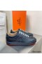Hermes Boomerang Sneakers In Black Epsom Leather