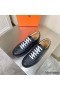 Hermes Boomerang Sneakers In Black Epsom Leather