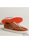 Hermes Boomerang Sneakers In Brown Epsom Calfskin