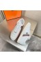Hermes Boomerang Sneakers In Multicolore White Leather