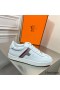 Hermes Boomerang Sneakers In Multicolore White Leather