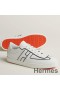 Hermes Boomerang Sneakers In White Epsom Calfskin