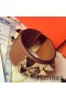 Hermes Brown Epsom Collier de Chien Bracelet Size S