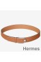 Hermes Brown Licol 40 MM Reversible Leather Belt