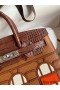 Hermes Brown Sac Faubourg Birkin 20 Sellier Limited Edition Bag