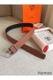 Hermes Brown Saddle 38MM Reversible Belt