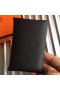 Hermes Calvi Card Holder In Black Epsom Leather