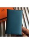 Hermes Calvi Card Holder In Blue Jean Epsom Leather