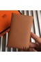 Hermes Calvi Card Holder In Gold Epsom Leather