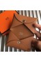 Hermes Calvi Card Holder In Gold Epsom Leather