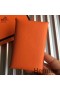 Hermes Calvi Card Holder In Orange Epsom Leather