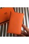 Hermes Calvi Card Holder In Orange Epsom Leather