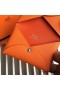Hermes Calvi Card Holder In Orange Epsom Leather