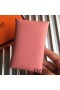 Hermes Calvi Card Holder In Pink Epsom Leather