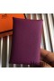 Hermes Calvi Card Holder In Purple Epsom Leather