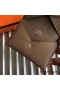 Hermes Calvi Card Holder In Taupe Epsom Leather