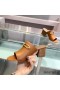 Hermes Camilla Mules 60MM In Brown Calfskin