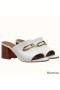 Hermes Camilla Mules 60MM In White Calfskin