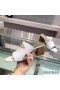 Hermes Camilla Mules 60MM In White Calfskin