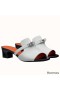 Hermes Candy 40mm Sandals In White Calfskin