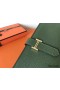 Hermes Canopee Clemence Bearn Gusset Wallet
