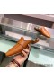 Hermes Catena Mules In Brown Calfskin