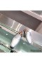 Hermes Catena Mules In Silver Metallic Calfskin