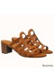 Hermes Celena Sandals 50mm In Brown Calfskin