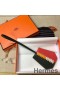 Hermes Clochette Cles Grand Tressage Charm In Green/Rose Lipstick