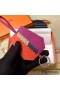 Hermes Clochette Cles Grand Tressage Charm In Orange/Purple