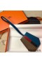 Hermes Clochette Cles Grand Tressage Charm In Taupe/Blue
