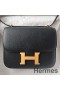 Hermes Constance 1 - 18 Mirror Bag In Black Epsom Calfskin