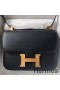 Hermes Constance 1 - 24 Mirror Bag In Black Epsom Calfskin
