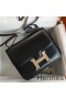 Hermes Constance 18 Handmade Bag In Black Box Calf Leather