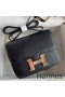 Hermes Constance 18 Handmade Bag In Black Chevre Mysore Leather