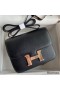 Hermes Constance 18 Handmade Bag In Black Chevre Mysore Leather