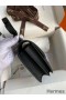 Hermes Constance 18 Handmade Bag In Black Epsom Calfskin