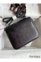 Hermes Constance 18 Handmade Bag In Black Lizard Leather