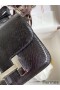 Hermes Constance 18 Handmade Bag In Black Lizard Leather
