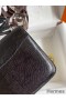 Hermes Constance 18 Handmade Bag In Black Lizard Leather