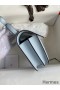 Hermes Constance 18 Handmade Bag In Blue Brume Epsom Calfskin