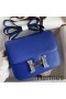 Hermes Constance 18 Handmade Bag In Blue Electric Chevre Mysore Leather