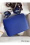Hermes Constance 18 Handmade Bag In Blue Electric Chevre Mysore Leather