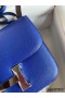Hermes Constance 18 Handmade Bag In Blue Electric Chevre Mysore Leather