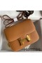 Hermes Constance 18 Handmade Bag In Gold Epsom Calfskin