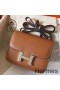 Hermes Constance 18 Handmade Bag In Gold Epsom Leather